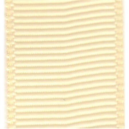 Papilion Papilion R074200090815100Y .38 in. Grosgrain Ribbon 100 Yards - Cream R074200090815100Y